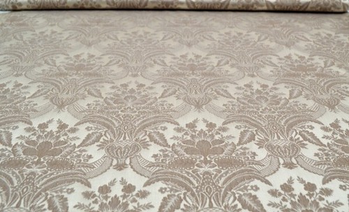 Jacquard creme dekostoff - in,