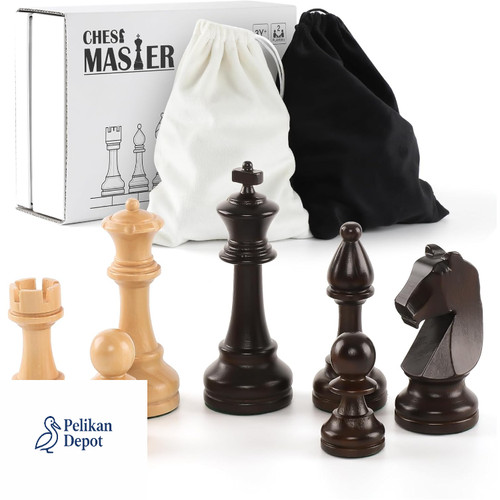 Schachfiguren holz set - schachfiguren,