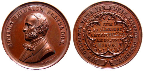 Hamburg medaille johann - hamburg,