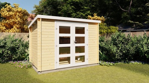 Holz gartenhaus 28 mm - 3×2, m