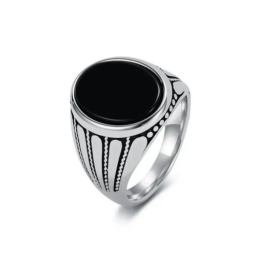 Edelstahl herren ring - edelstahl,