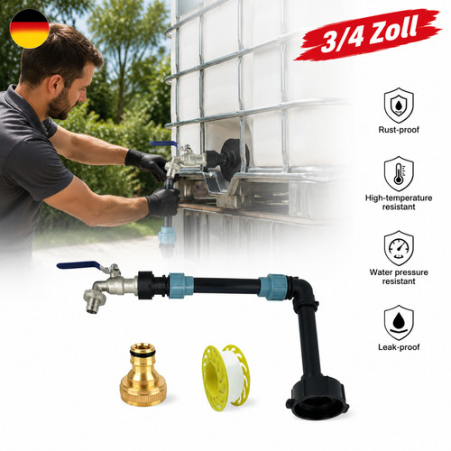 Ibc schwanenhals - schwanenhals, 3/4"