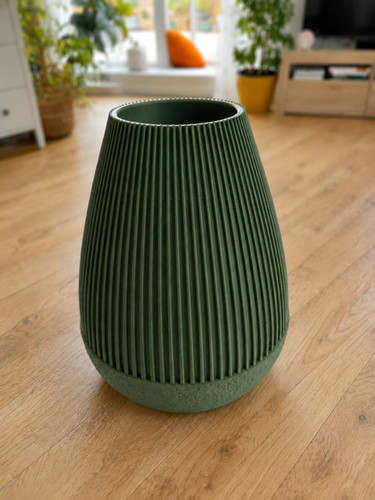 Handgefertigte vase olivgrün - handgefertigte,
