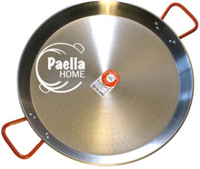 20 cm - 34 cm PAELLA PFANNE PROFESSIONELL POLIERTER STAHL + AUTHENTISCHES SPANISCHES GESCHENK 