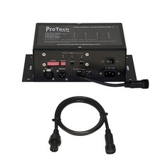 LED Stripe Controller 24V/120W DMX Sound-to-Light, Festfarben Protech-Lighting