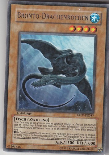Bronto drachenrochen - yu-gi-oh,