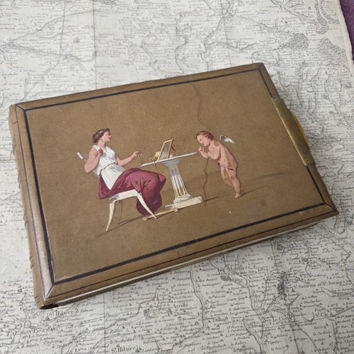 Altes fotoalbum aus leder - fotoalbum,