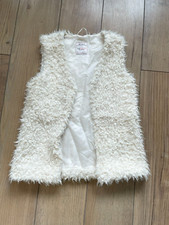 Girls United Amazing Style Fellweste weiß Gr. 170 warm Winter Kuschelfell