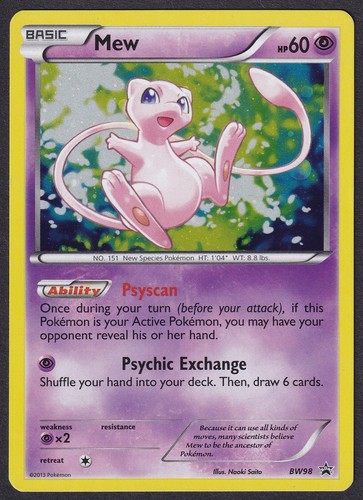 Pokemon mew bw98 holo - pokemon,