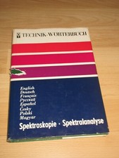Technik-Wörterbuch in 8 Sprachen Spektroskopie Spektralanalyse