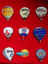 9 Ballon Auto Pins - BMW, Opel, Mercedes, Ford, Mazda ... - Sammlerstücke!