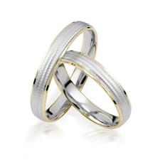 2x333 GOLD Trauringe PAARPREIS Eheringe Paarringe Gelbgold Weissgold+Gravur!