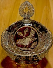 Bonboniere Kristall Glas mit