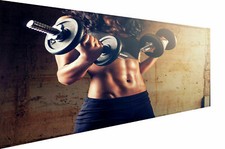 Leinwand Sport Fitness Hantel