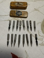 Alte Blechdose, Leo´s Hansi Feder N° 9 EF, Leipzig-Plagwitz u. Brause Federn