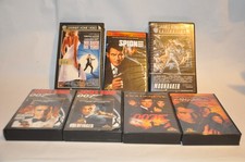 7 x VHS James Bond Moonraker, Diamantenfieber, Goldfinger, Goldeneye,...