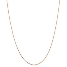 10K Solid Rose Gold Box Chain