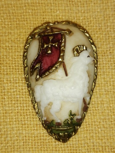 Wachsgebild osterlamm agnus - osterlamm ,