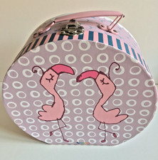 ?  JAKO-O Spielzeugkoffer Flamingo rosa Kinderkoffer Aufbewahrungsbox Koffer
