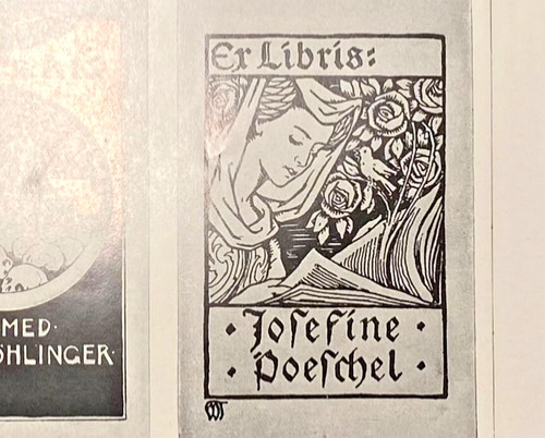 Alte lithographie exlibris - alte,