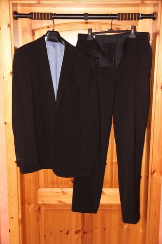 Anzug herren schwarz dezente - herren,