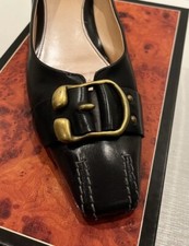 GRITTI Italy  Pumps  Slipper Halbschuh Gr. 39 Leder schwarz