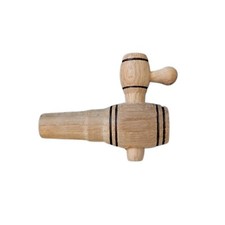 ZAPFHAHN für Fässer mit Ø 20 mm Bohrung Fasshahn WEINFASS HOLZHAHN  AUSLAUFHAHN