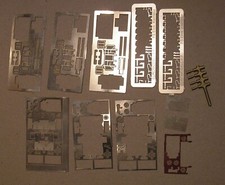 1:160 Konvolut Spur N Zubehör Ätzplatinen aus Neusilber und 4 Gusspuffer
