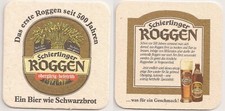 Thurn und Taxis - alter Bierdeckel "Schierlinger Roggen"