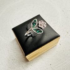 Blumenring mit grünen & rosa