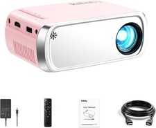 Mini Projektor Tragbarer LED Beamer Outdoor Heimkino HDMI USB für Smartphone