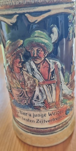Vintage bierkrug liter - bierkrug, 1