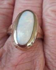 OPAL Goldring Damen ladie Fingerring ECHT Schmuck Anfertigung Geschenk
