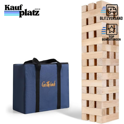Wackelturm spiel holz - wackelturm, 51pcs