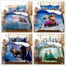 Kinder 3D Bettbezug Anna Elsa