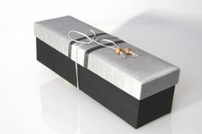 Geschenkbox Rohseide,  Wein