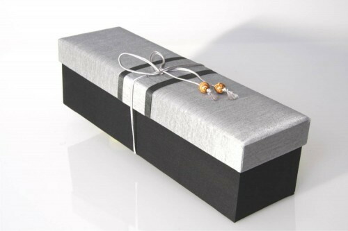 Geschenkbox rohseide wein - rohseide,,