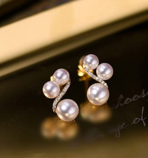 Hochwertige Ohrringe Perlen