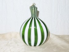 Antike Glas Flasche  Snuff Bottle " grün/ weiß " wohl Murano!
