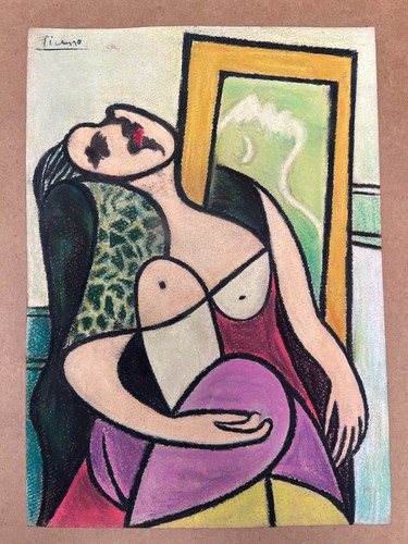 Pablo picasso zeichnung auf - pablo,