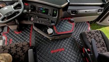 LKW Kunstleder Fußmatten für SCANIA  R ab 2017 Die neue R-Baureihe schwarz super