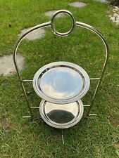 Deko Kuchenetagere  Metal 40x40xv63cm 2-fach Tellerständer Metall Tischdeko