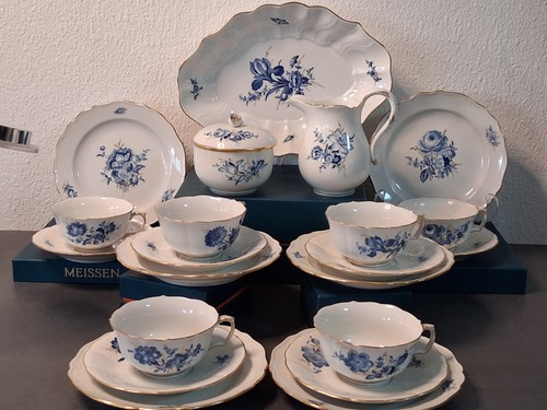 Meissen kaffeeset blaue - meissen,