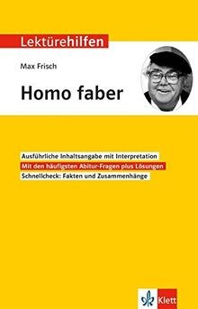 Lektürehilfen max frisch homo - lektürehilfen,