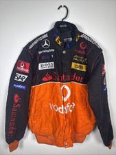 NASCAR Jacke Damen Vintage Orange L Mercedes Vodafone 