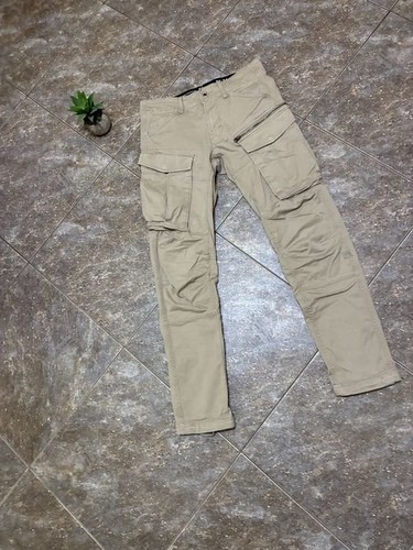 Men star raw trousers beige - men, g-star
