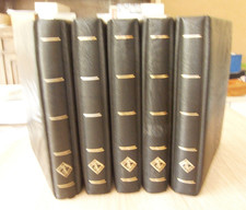 Leuchtturm 5 schwarze Optima F-Ringbinder mit 140  Blätter