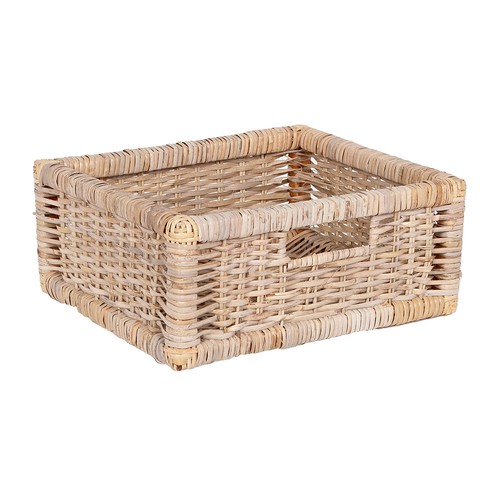 Rattan korb cesta med natural - rattan,