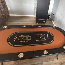 Foldable Poker Table Black