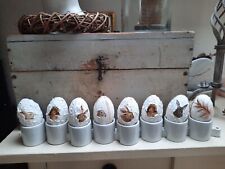 8 wunderschöne Vintage Deko Eier Osterei Shabby Ostern Nostalgie